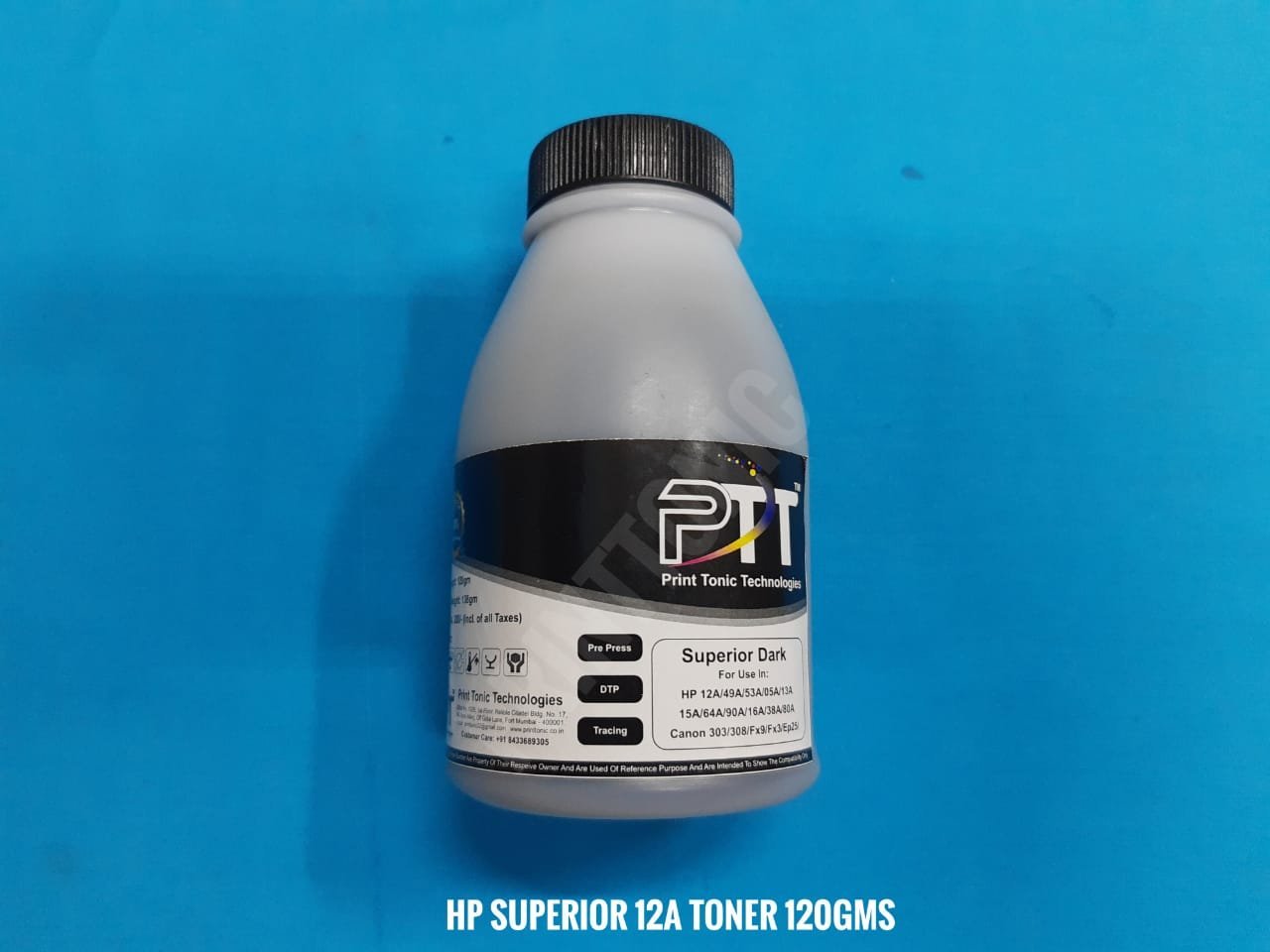 PRINT TONIC HP 12A SUPERIOR TONER POWDER 120GMS (5 BOTTEL)