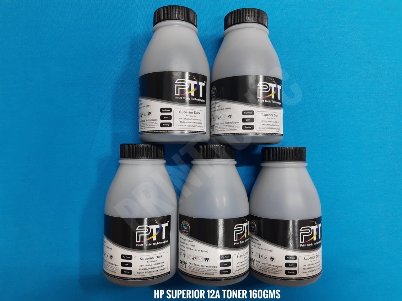 PRINT TONIC HP 12A SUPERIOR TONER POWDER 160GMS (5 BOTTEL)