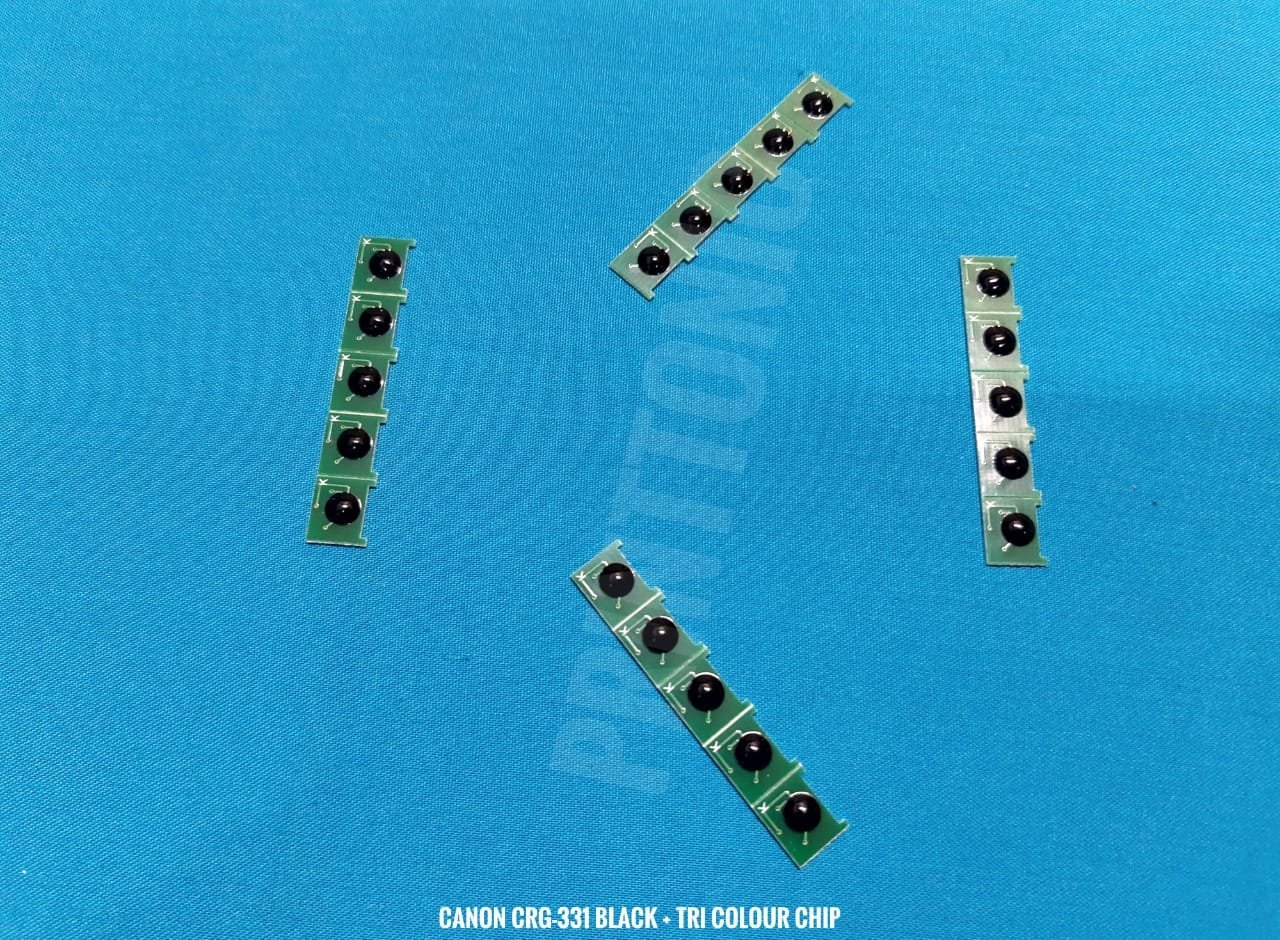 PRINT TONIC CANON CRG-331 BLACK +TRI COLOR RESET CHIP (5 SET)