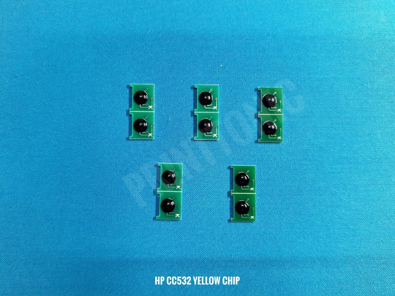 PRINT TONIC HP CC532 YELLOW RESET CHIP (10 PCS)