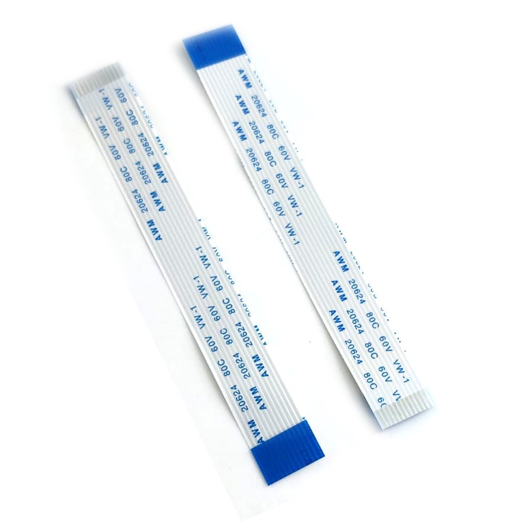 12Pin 1mm Pitch 100mm Opposite Connection FFC Ribbon Flexible Flat Cable