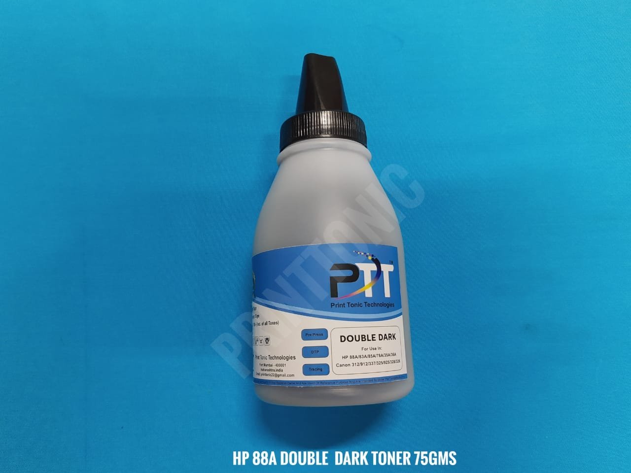 PRINT TONIC HP 88A DOUBLE DARK TONER 75GMS (5 BOTTEL)