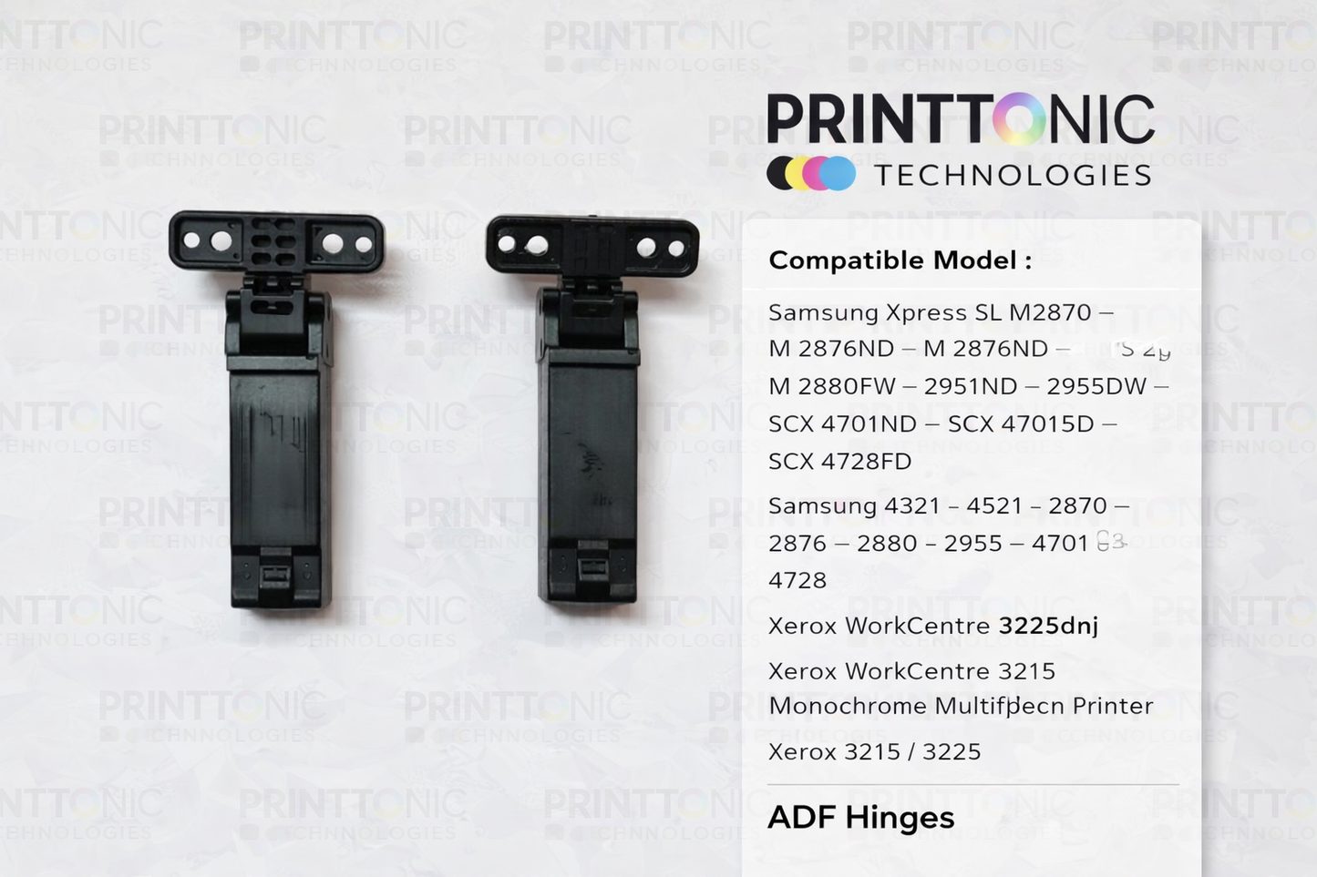 ADF Hinges For Samsung Xpress SL M2876nd / SCX4321NS / SCX 4521FS / Xerox 3215 / 3225