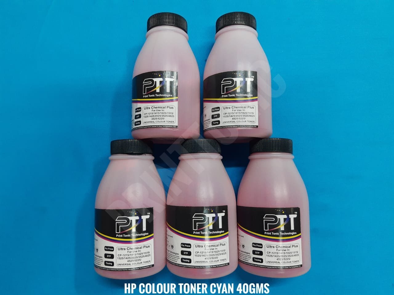 PRINT TONIC ULTRA CHEMICAL COLOUR TONER POWDER 40GMS MAGENTA (5 BOTTEL)
