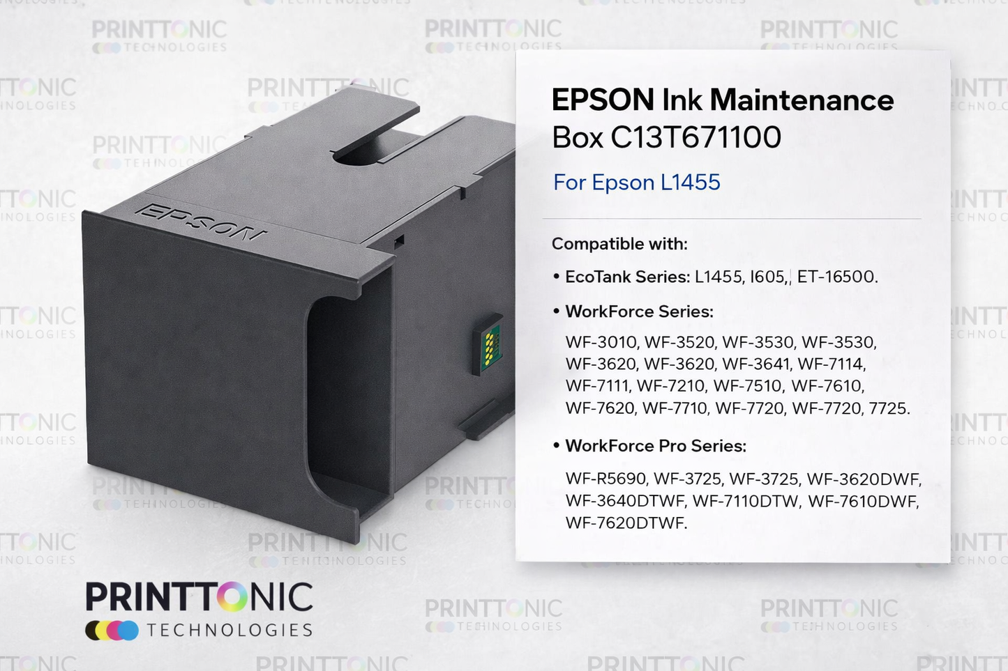EPSON Ink Maintenance Box C13T671100 For Epson L1455