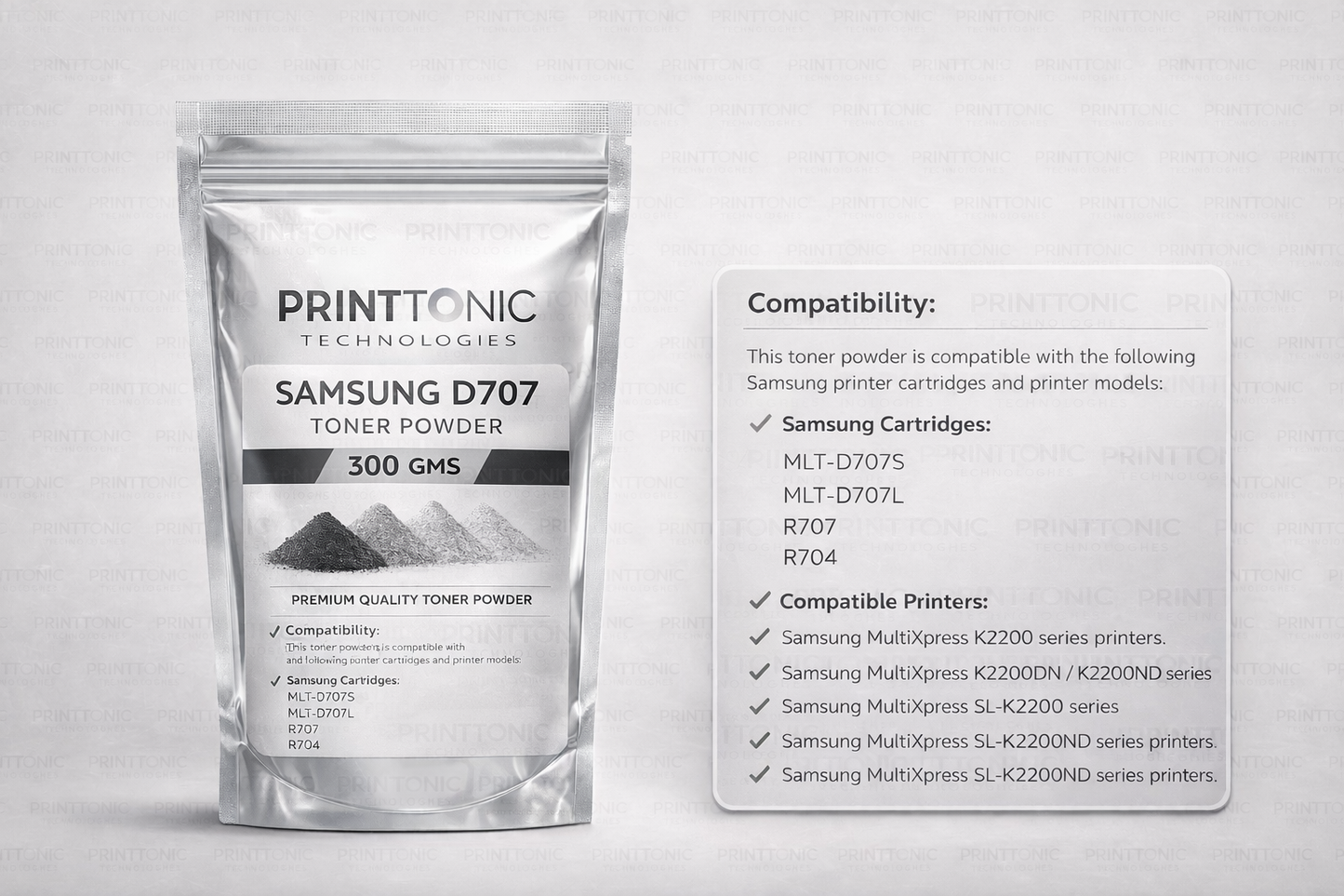 PRINT TONIC SAMSUNG D707 TONER POWDER 300 GMS