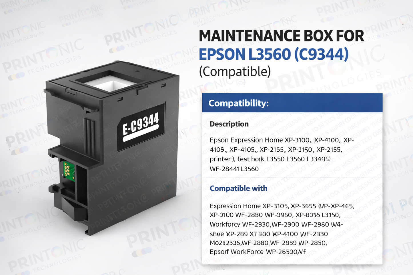 MAINTAINACE BOX FOR EPSON L3560 (C9344) (Compatible)