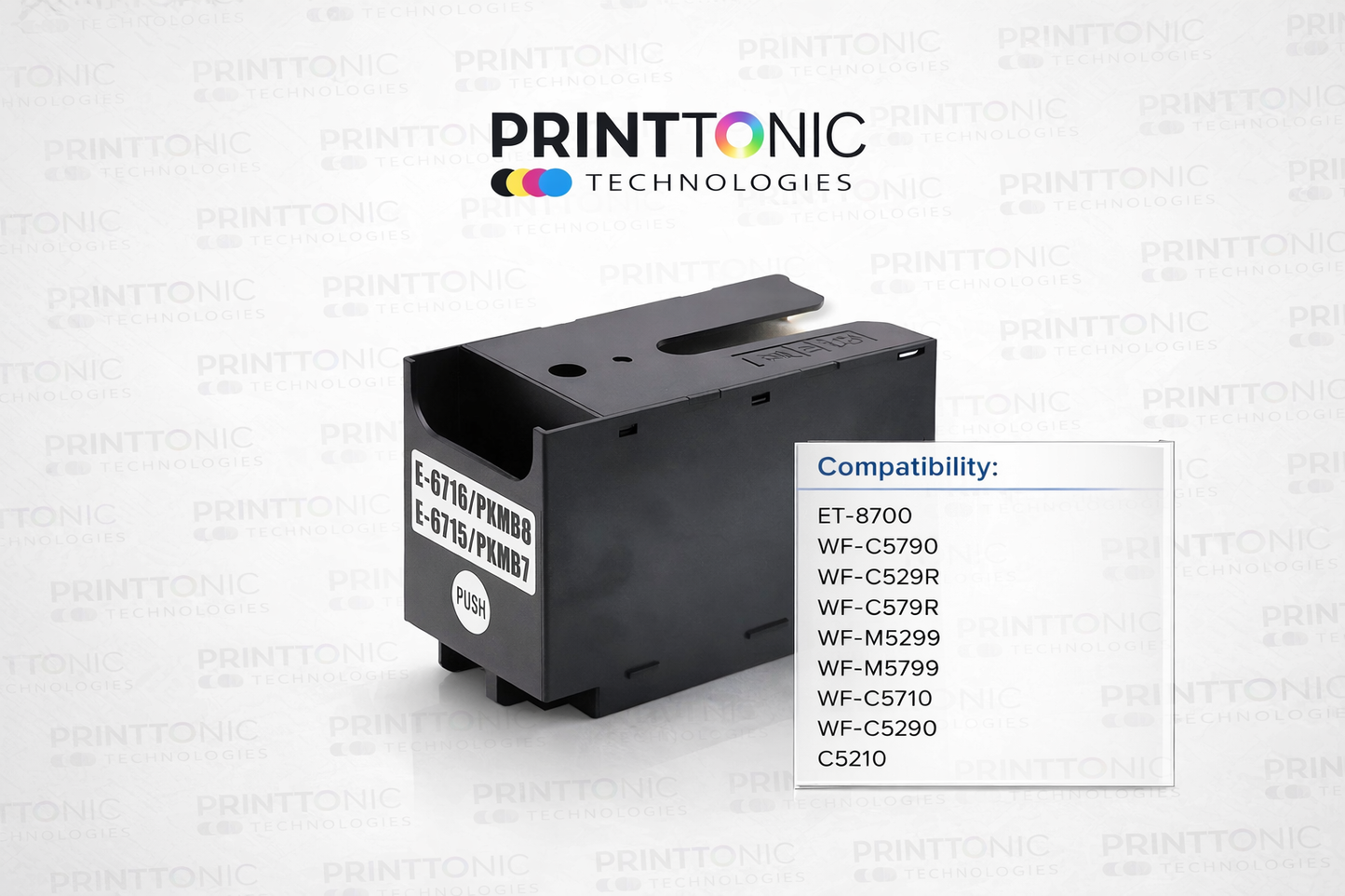 Maintenance Box for Workforce Pro ET-8700 WF-C5790 WF-C529R WF-C579R WF-M5299 WF-M5799 WF-C5710 WF-C5290 C5210