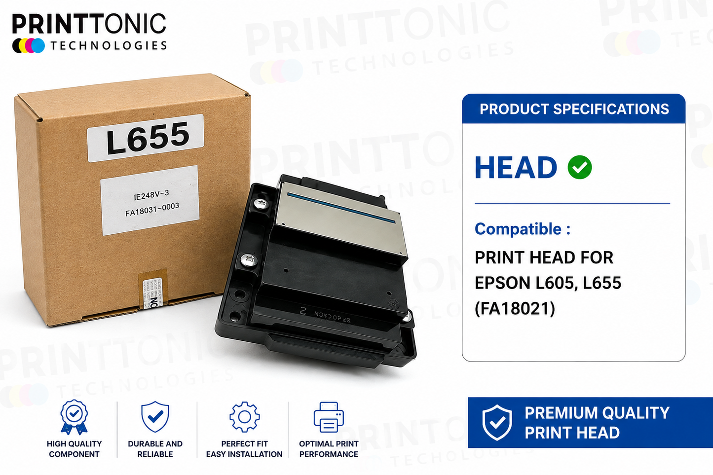 PRINT HEAD FOR EPSON L605, L655 (FA18021)