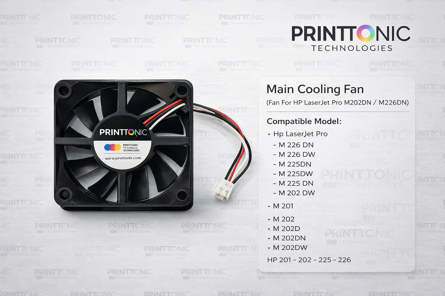 Main Cooling Fan / Fan For Hp LaserJet Pro M202DN / M226DN (RK2-6694 / 24VDC)