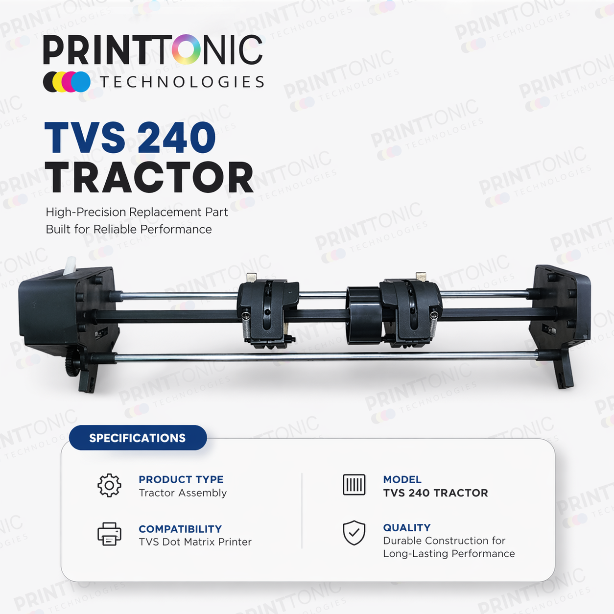 TRACTOR ASSEMBLY FOR TVS DOT MATRIX PRINTER