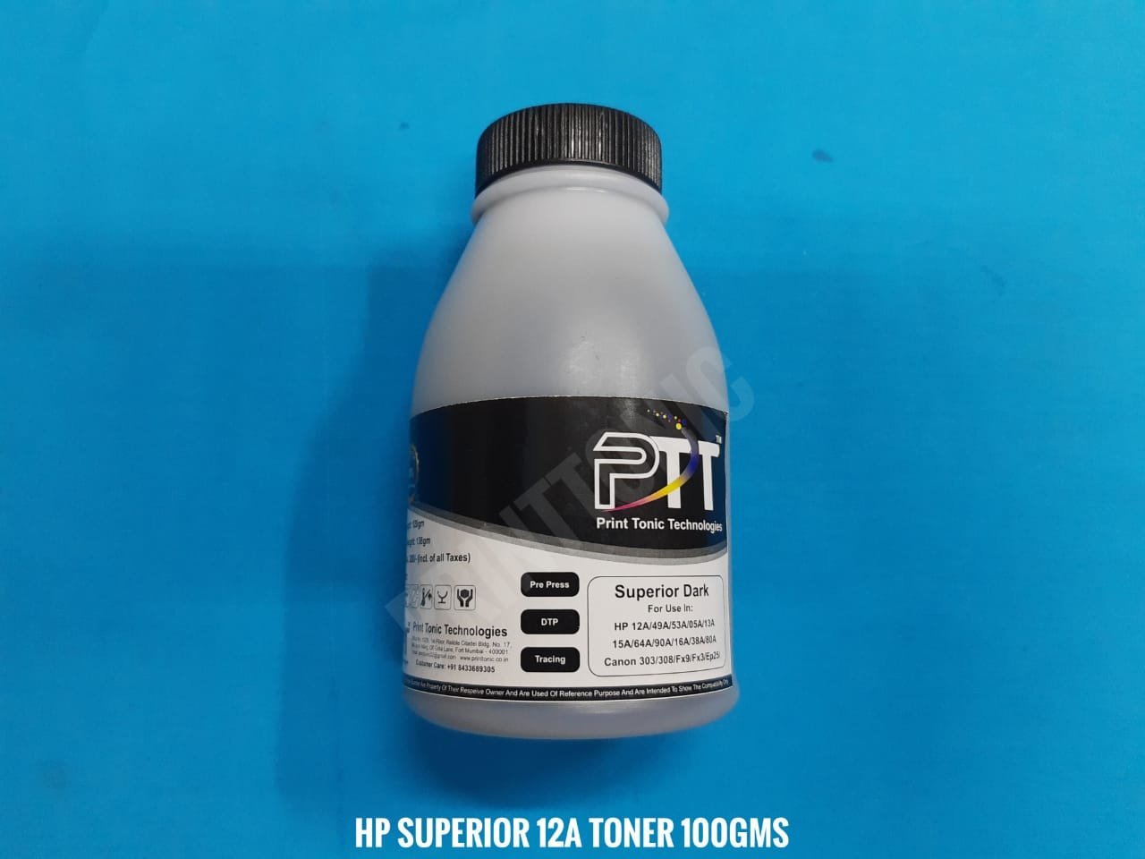 PRINT TONIC HP 12A SUPERIOR TONER POWDER 100GMS (5 BOTTEL)
