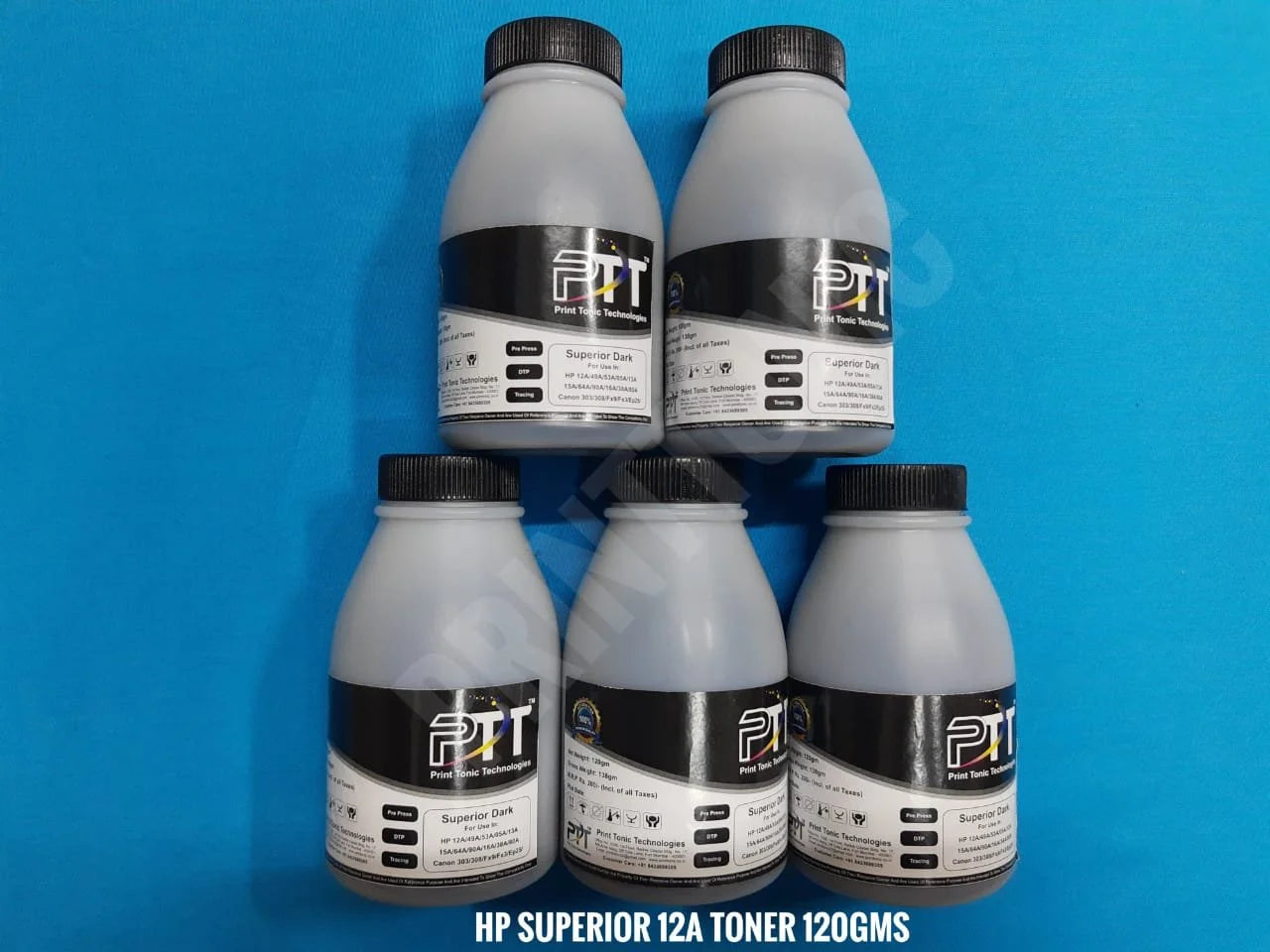 PRINT TONIC HP 12A SUPERIOR TONER POWDER 120GMS (5 BOTTEL)
