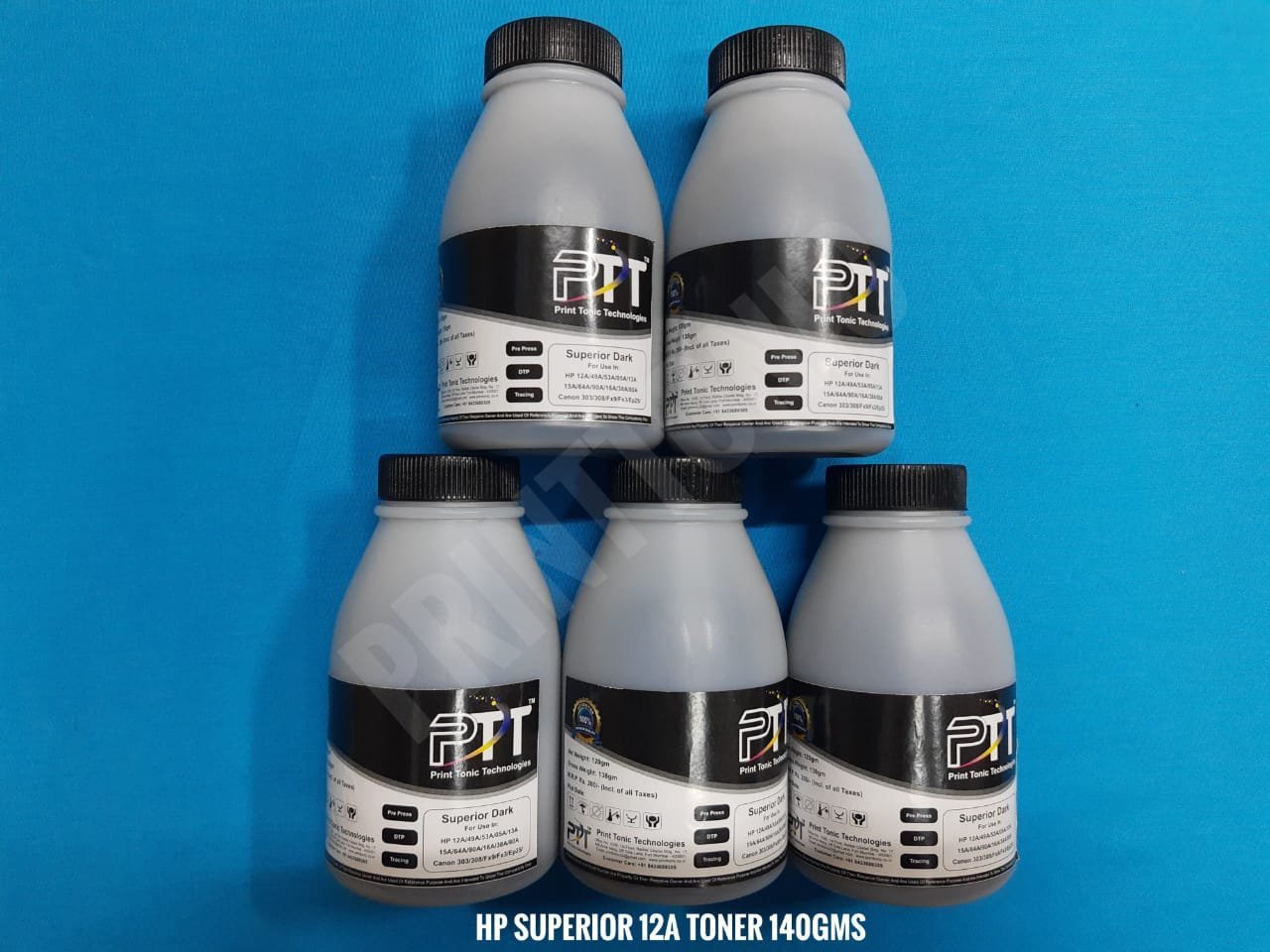 PRINT TONIC HP 12A SUPERIOR TONER POWDER 140GMS (5 BOTTEL)