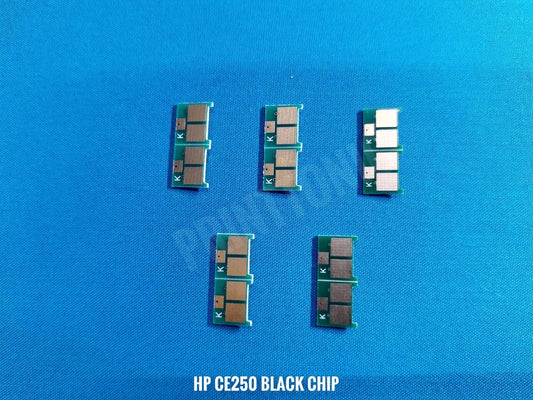 PRINT TONIC HP CE250 BLACK RESET CHIP (10 PCS)