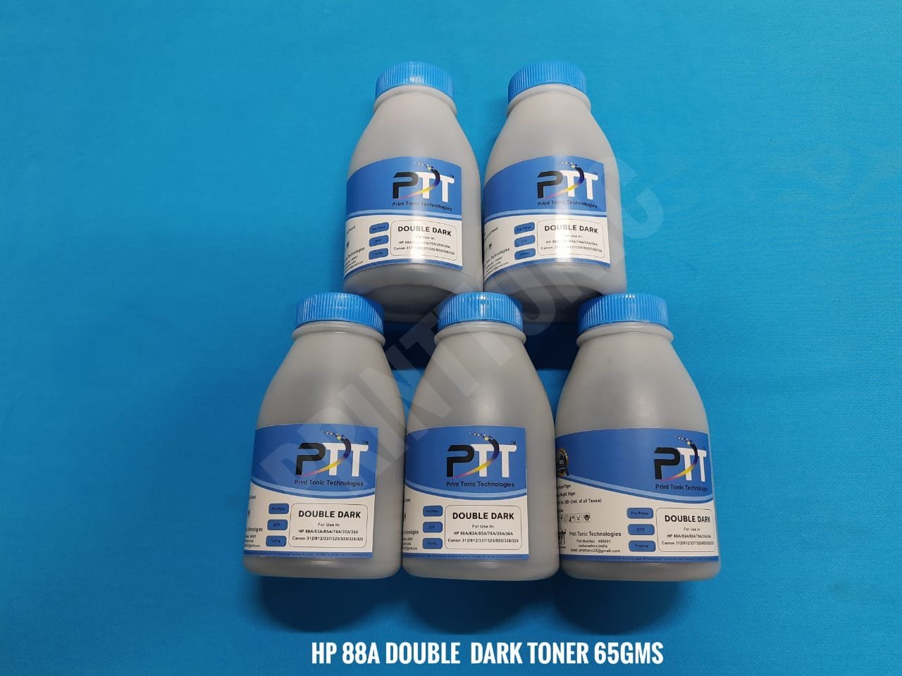 PRINT TONIC HP 88A DOUBLE DARK TONER 65GMS (5 BOTTEL)