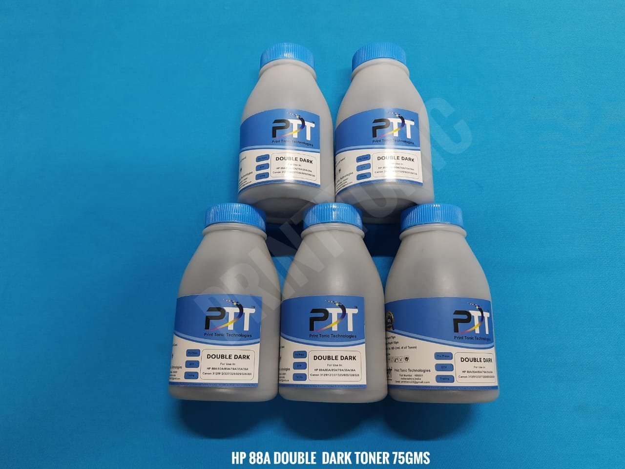 PRINT TONIC HP 88A DOUBLE DARK TONER 75GMS (5 BOTTEL)