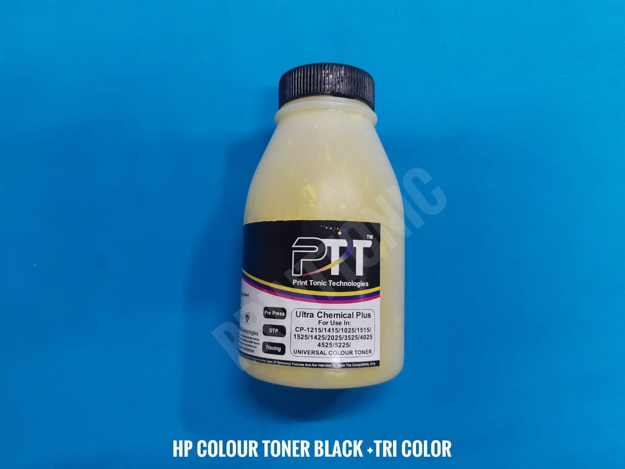 PRINT TONIC ULTRA CHEMICAL COLOUR TONER POWDER BLACK +TRI COLOR  (1 SET)