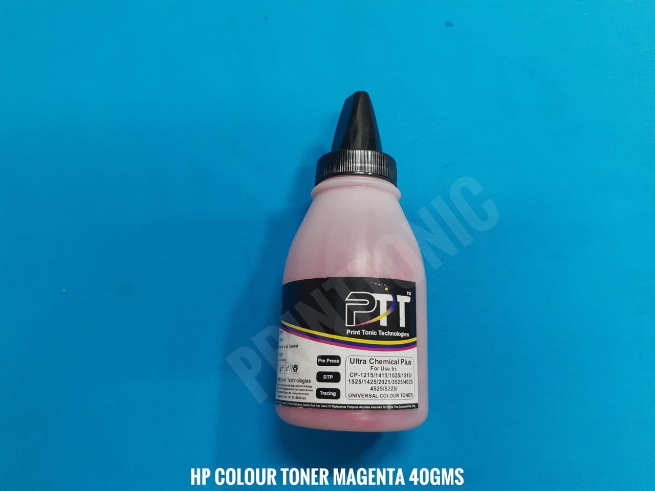 PRINT TONIC ULTRA CHEMICAL COLOUR TONER POWDER  40GMS MAGENTA (5 BOTTEL)