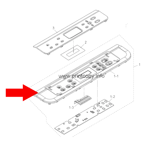 Control Panel Assembly for Brother DCP-L2520D (LEM089001) (RC ORIGINAL)