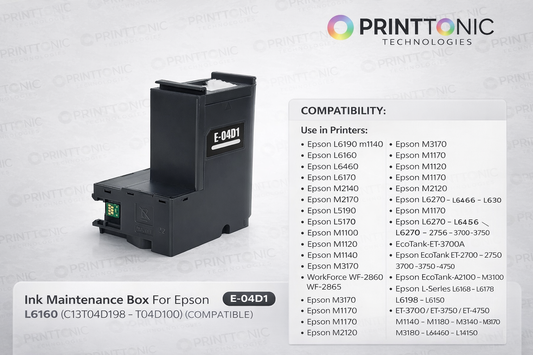 Ink Maintenance Box For Epson L6160 (C13T04D198 – T04D100) (COMPATIBLE)