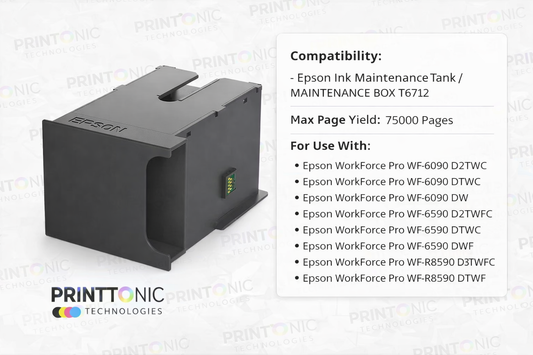 Maintenance Box Epson T6712 For Epson WF-6090 Printer (C13T671200)