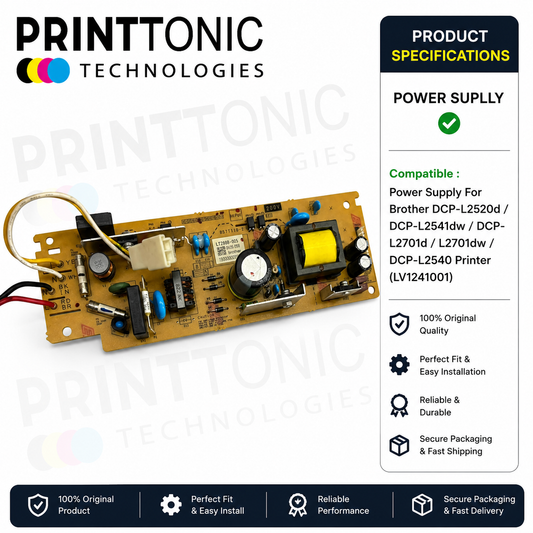 Low Voltage Power Supply / LVPS Board For Brother DCP L2520D / L2540 / L2541DW / L2701 (LV1241001)
