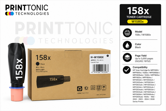 158x / W1580x Toner Cartridge for HP Laserjet Tank 1020w / 1005w / 2606dn Printer Import