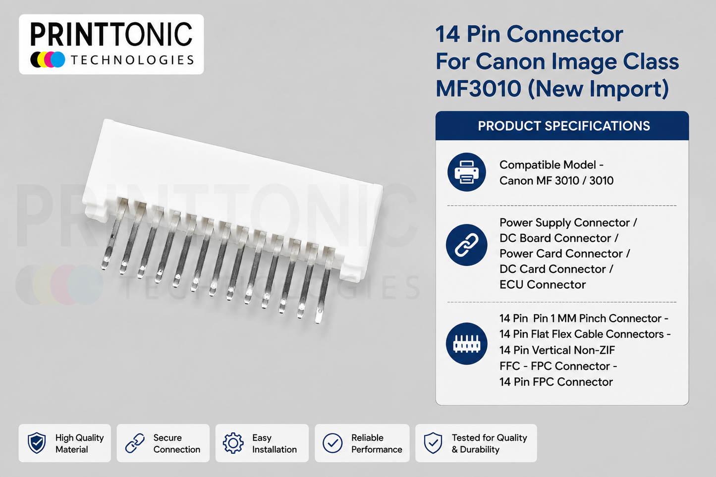 14 Pin Connector (1 MM Pitch) New