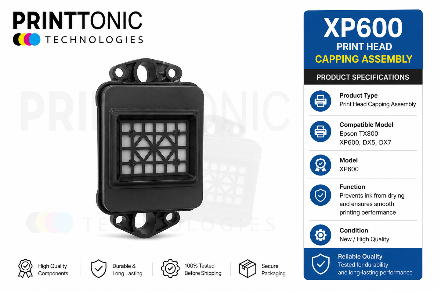 XP600 Print Head Capping Assembly