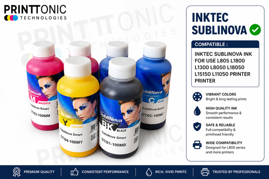 SUBLINOVA INKTEC SUBLIMATION FOR USE L805 L1800 L1300 L8050 L18050 L15150 L11050 PRINTER (Copy)