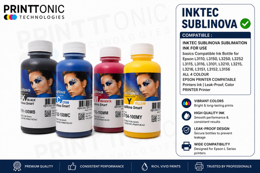 Ink Tec Sublinova Smart DTI Dye Sublimation Inks (4 Colour Set (C,M,Y,K), 100ml)50 PRINTER (Copy) (Copy)