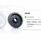 Fuser Drive Gear For HP Laser 303d / 303dw / 323d / 323dnw / 323sdnw Printer (Import Original)