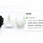 Duplex Gear For HP Laserjet M208 / M233 / 1005w / 2606 / 3004dw / LBP122dw / MF284dw (Import Original) Pair - Set