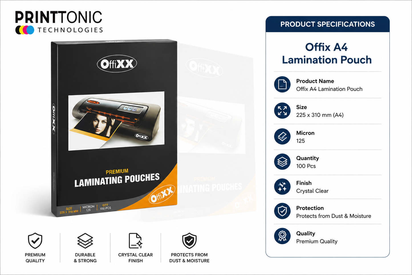 Offix A4 Lamination Pouch