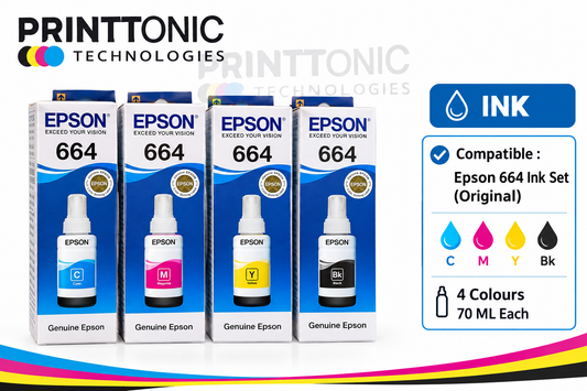 EPSON ORIGNAL INK T6641,T6642,T6643,T6644 4 COLOUR SET