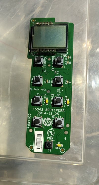 Control Panel / Display Panel For Hp DeskJet Ink Advantage 3635 / 3636 (F5S43-80011 / F5S43-60011)