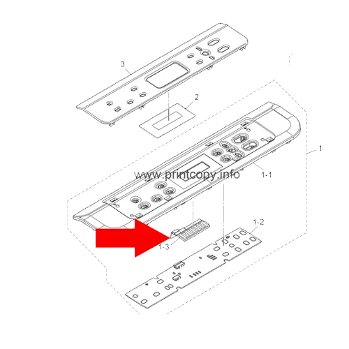 CONTROL PANEL LED DISPLAY DCP-2520 (A62258001)