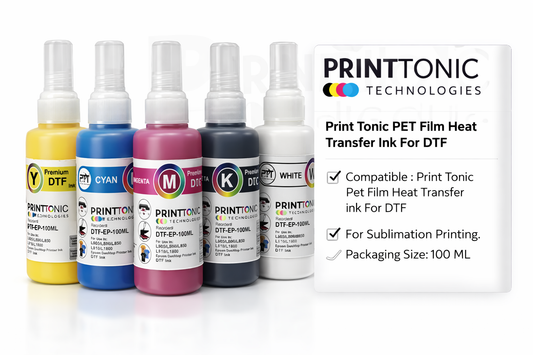 Pet Film Heat Transfer Ink For DTF Printer, For Sublimation Printing, Packaging Size: 100 ML