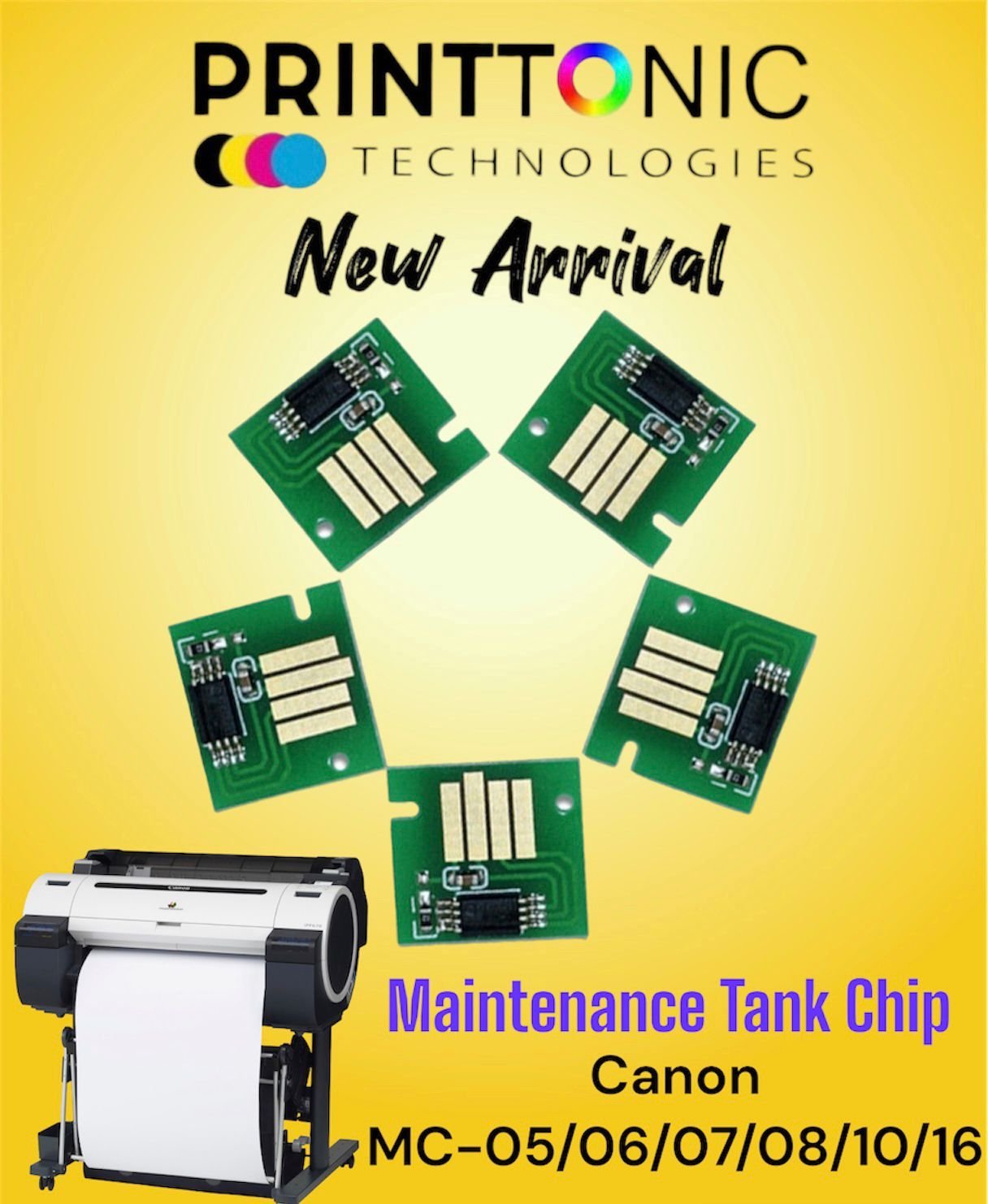Maintenance Cartridge Replacement Chip Canon MC-05/07/08/09/10 & MC-16
