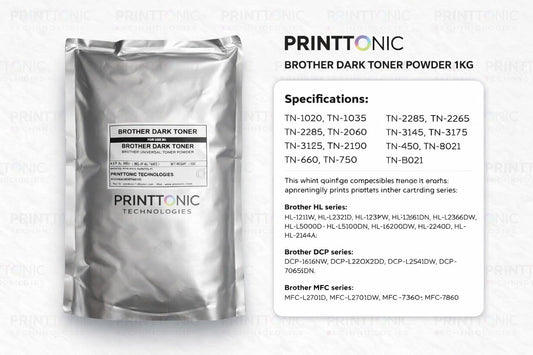 PRINT TONIC BROTHER DARK TONER POWDER 1KGS