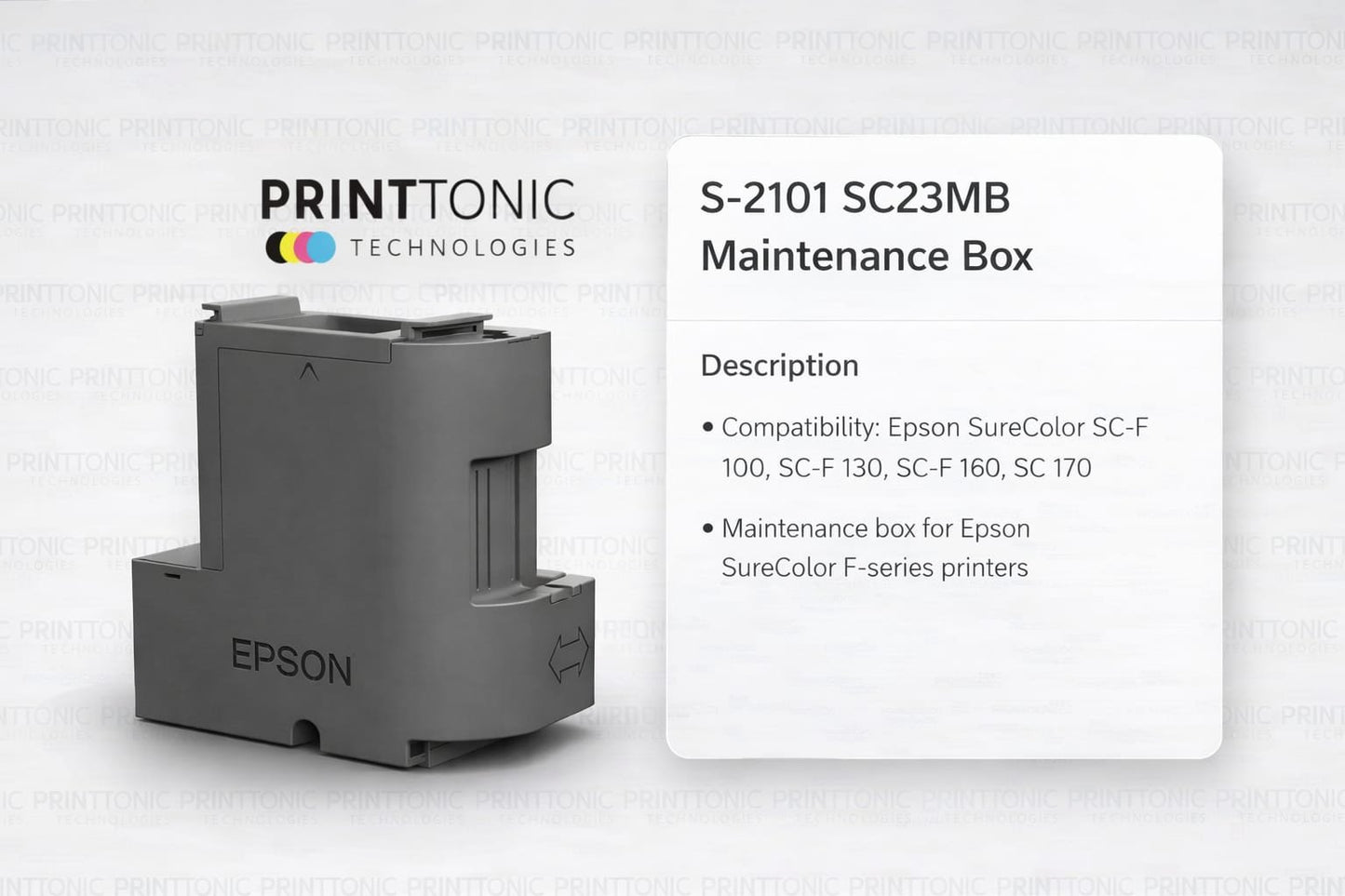 SC23MB Maintenance Box for Epson Sure Color SC-F100 SC-F130 SC-F160 SC-F170 Printer