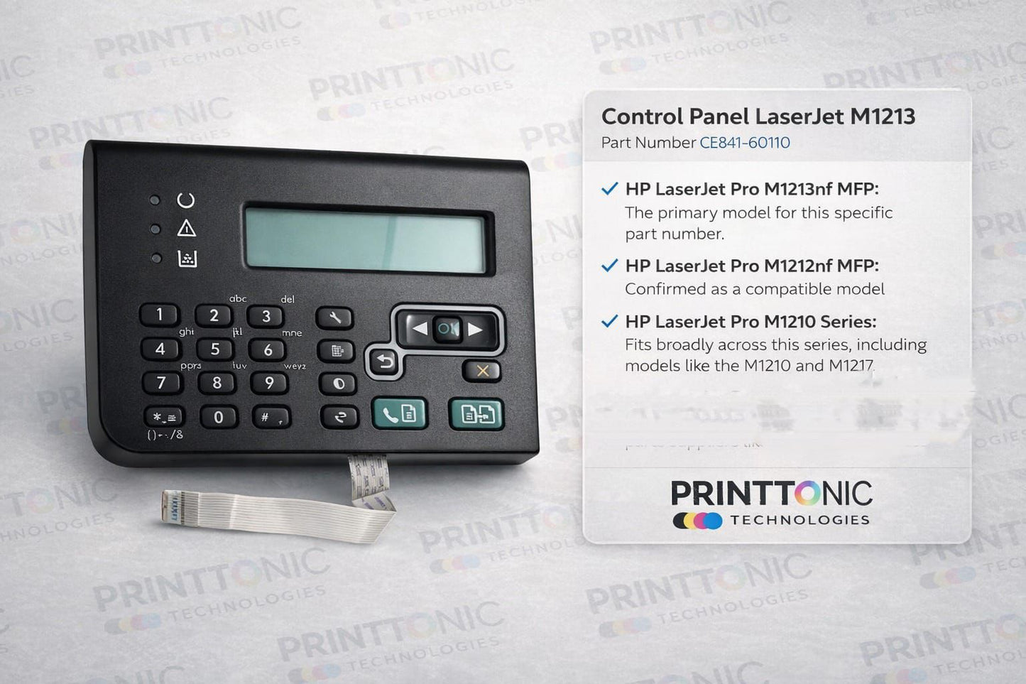 Control Panel For HP LaserJet M1213NF