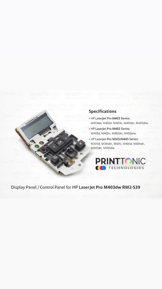 Control Panel / Display Panel For Hp LaserJet Pro M402 / M403 / M305D (RM2-8502)
