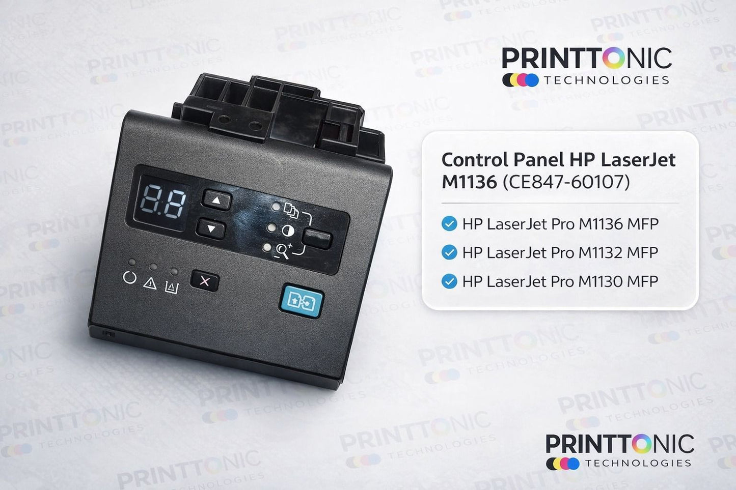 Control Panel / Display Panel For HP LaserJet Pro M1136 (CE847-60107) Import