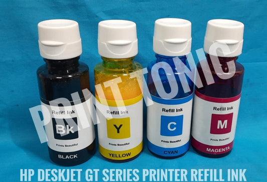 PRINT TONIC HP DESKJET GT53/52 SERIES PRINTER REFILL INK (SET OF 4)