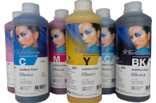 SUBLINOVA INKTEC SUBLIMATION 1LTR 6 COLOUR SET  FOR USE L805 L1800 L1300 L8050 L18050 L15150 L11050 PRINTER (Copy) (Copy)